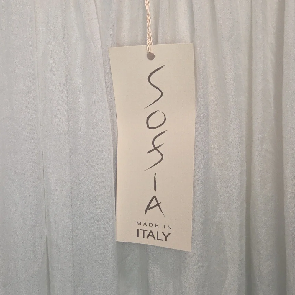 NWT Sofia Made In Italy Silk Ombre Cover Up Dress One Size - Picture 3 of 6